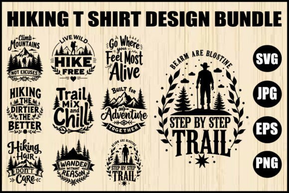 Download Hiking T-Shirt Quote Bundle - Bundle Collection