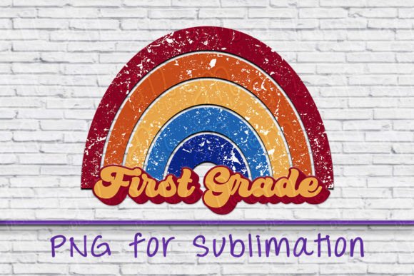Download First Grade Png, Distressed Rainbow Png - Distress Collection