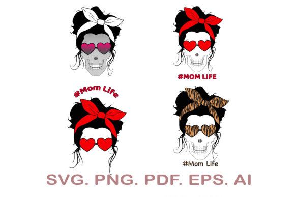 Download Mom Life Skull Bundle - Bundle Collection