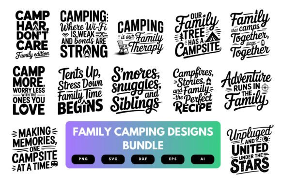 Download Family Camping SVG Bundle - Bundle Collection