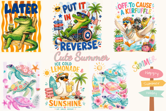 Download Cute Summer Sublimation Bundle PNG - Bundle Collection
