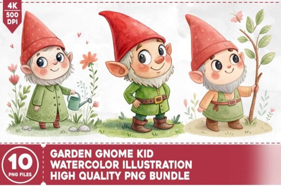 Download Garden Gnome Kid PNG Bundle - Bundle Collection