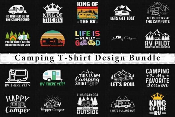 Download Retro Camping &amp; RV Design Bundle - Bundle Collection