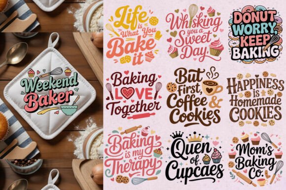 Download Baking Quotes SVG Bundle. - Bundle Collection