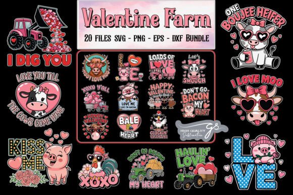 Download Valentine Farm SVG Bundle - Bundle Collection