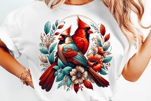 Download Couple Red Cardinal Bird Png Sublimation - Png sublimation Collection