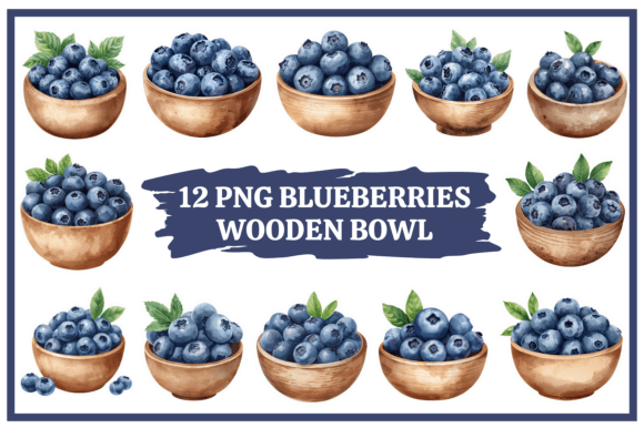 Download Blueberry Watercolor Clipart Bundle #30 - Bundle Collection