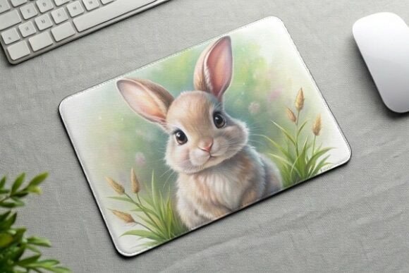 Download Easter Bunny Mouse Pad PNG Sublimation - Premium Resources