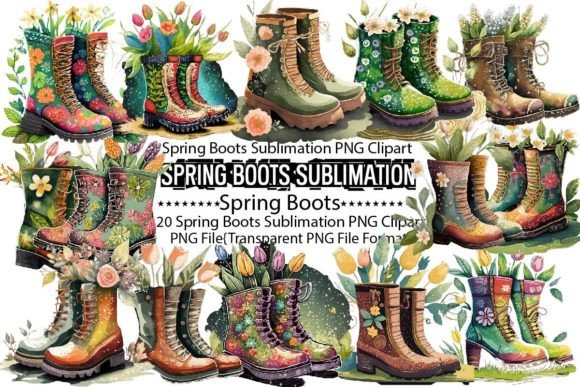 Download Spring Boots Sublimation Bundle - Bundle Collection