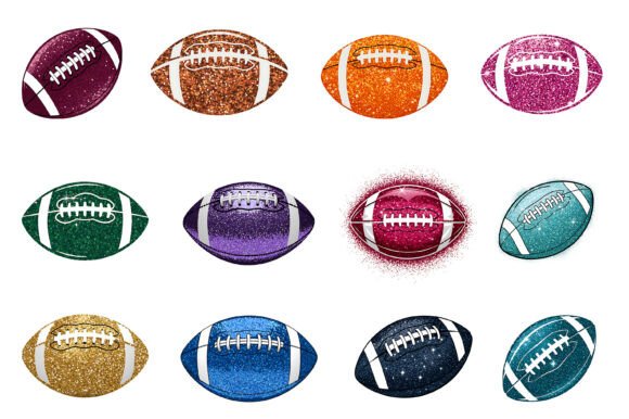 Download Glitter American Football PNG Bundle - Bundle Collection
