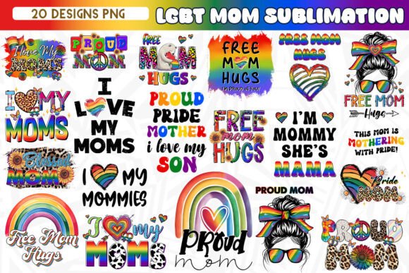 Download LGBT Mom Sublimation Bundle - Bundle Collection