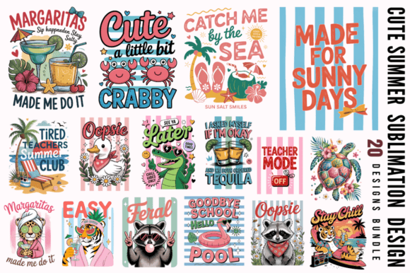 Download Cute Summer Sublimation PNG Designs Bund - Sublimation png designs Collection