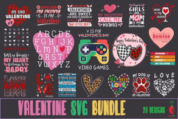 Download Valentine SVG Design Bundle - Bundle Collection