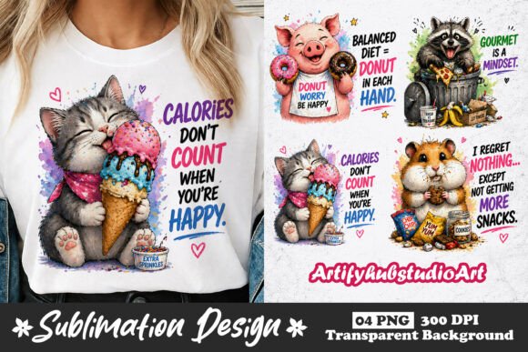 Download Funny Animal Sublimation PNG Designs - Sublimation png designs Collection