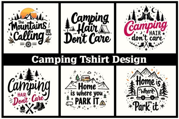 Download Camping T-shirt Design Bundle - Bundle Collection