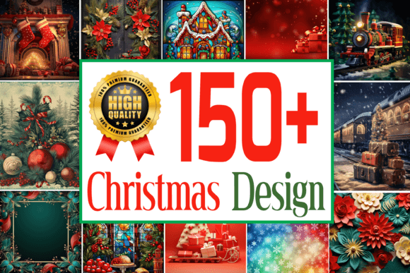 Download 150+ Christmas Backgrounds Bundle - Bundle Collection