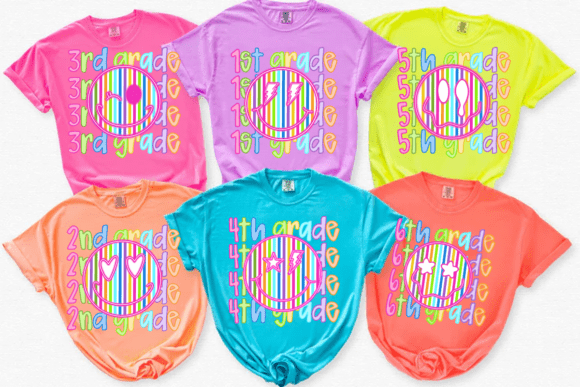 Download Neon Back to School PNG Bundle - Bundle Collection