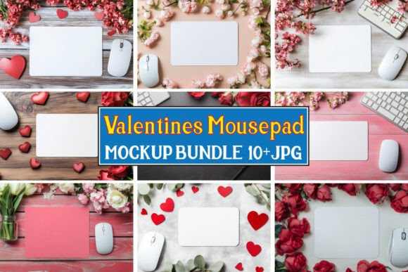 Download Valentines Mousepad Mockup Bundle 09 - Bundle Collection