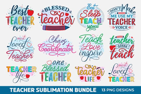 Download Teacher Sublimation Bundle - Bundle Collection