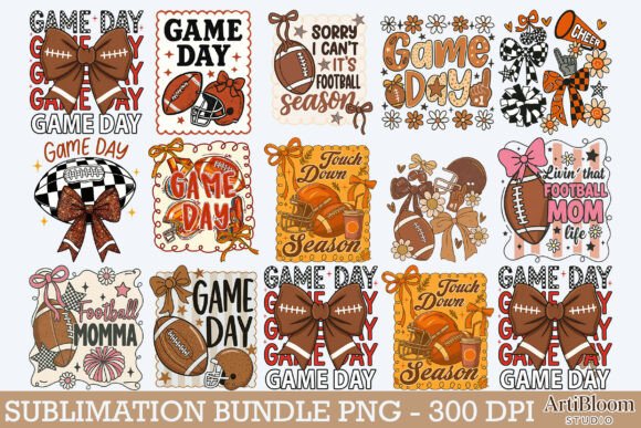 Download Game Day Png Bundle, Football Png Design - Bundle Collection
