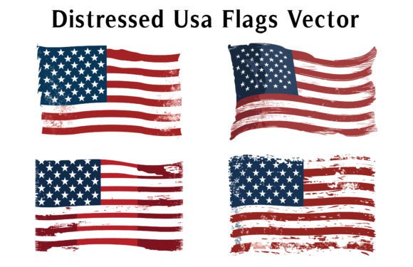 Download Distressed USA Flag Grunge Effect Vector - Distress Collection
