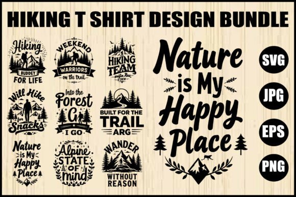 Download Hiking T-Shirt Quote Bundle - Bundle Collection