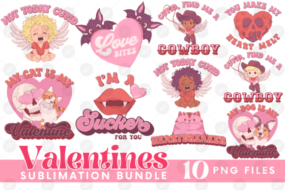 Download Valentines Sublimation Bundle | Cupid - Bundle Collection