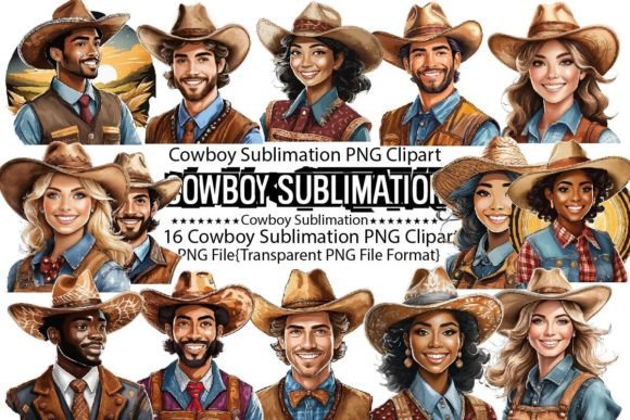 Download Cowboy Sublimation Bundle - Bundle Collection