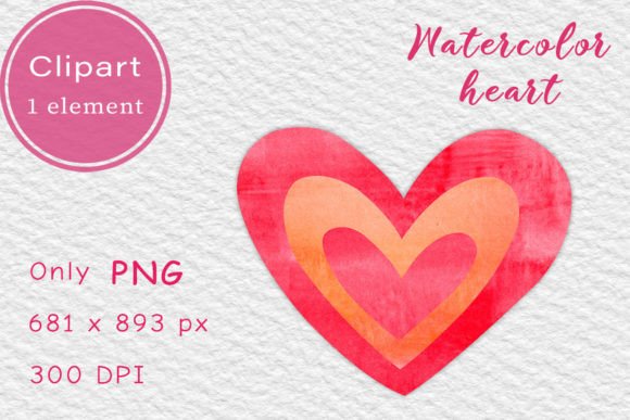 Download Pink Watercolor Heart. Clipart PNG - Pink watercolor heart Collection