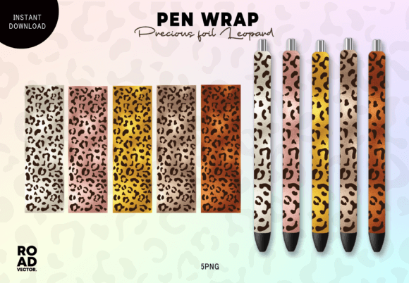 Download Precious Foil Leopard Pen Wrap Bundle - Bundle Collection