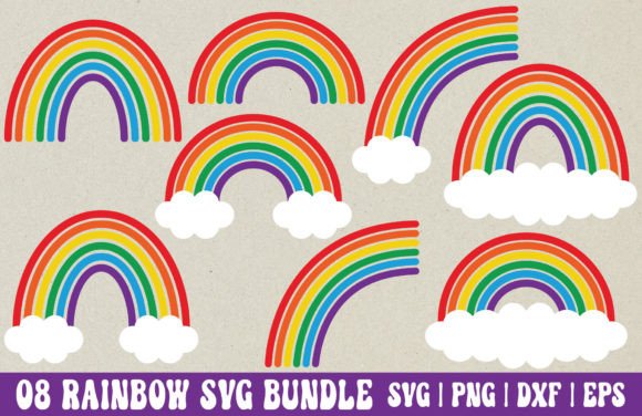 Download Rainbow SVG Bundle - Rainbow PNG - Bundle Collection