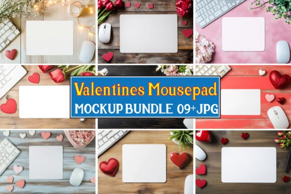 Download Valentines Mousepad Mockup Bundle 12 - Bundle Collection