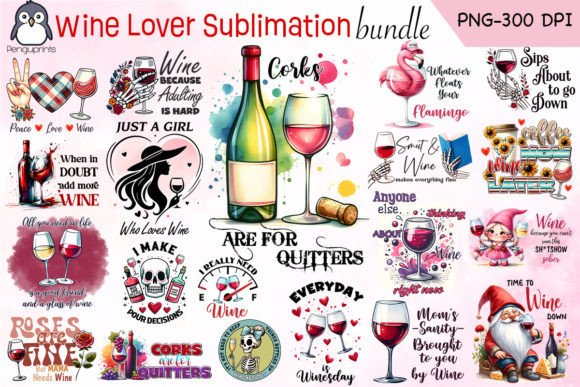 Download Wine Lover Sublimation Bundle - Bundle Collection
