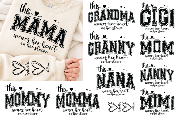 Download This Mama/Grandma/Nana Custom SVG Bundle - Bundle Collection