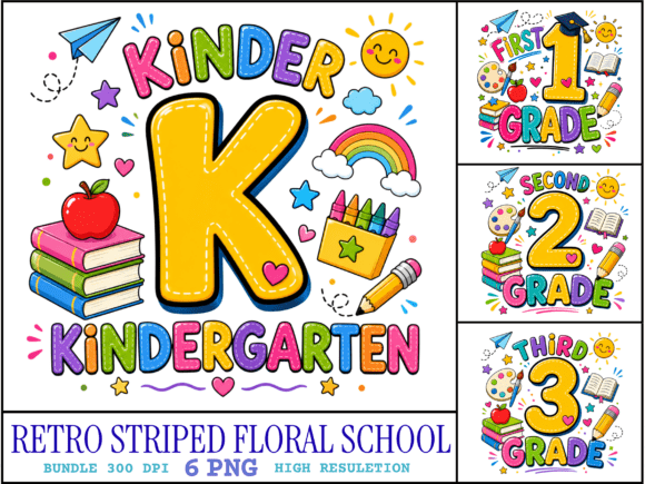 Download School Grade PNG Bundle | Kindergarten T - Bundle Collection