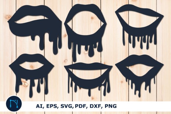 Download Laser Cut Dripping Lips SVG Bundle - Bundle Collection