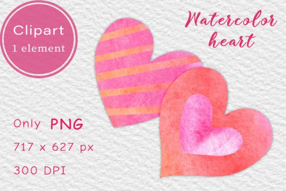 Download Pink Watercolor Heart. Clipart PNG - Pink watercolor heart Collection